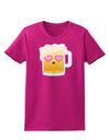 Cute Infatuated Beer Womens Dark T-Shirt by TooLoud-Womens T-Shirt-TooLoud-Hot-Pink-Small-Davson Sales