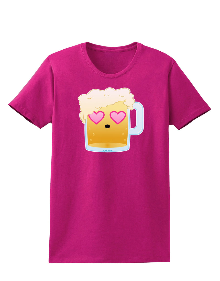 Cute Infatuated Beer Womens Dark T-Shirt by TooLoud-Womens T-Shirt-TooLoud-Black-X-Small-Davson Sales