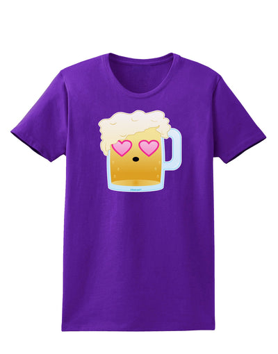 Cute Infatuated Beer Womens Dark T-Shirt by TooLoud-Womens T-Shirt-TooLoud-Purple-X-Small-Davson Sales