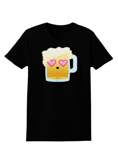 Cute Infatuated Beer Womens Dark T-Shirt by TooLoud-Womens T-Shirt-TooLoud-Black-X-Small-Davson Sales