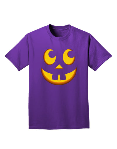 Cute Jack O Lantern Pumpkin Face Adult Dark T-Shirt-Mens T-Shirt-TooLoud-Purple-Small-Davson Sales