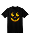 Cute Jack O Lantern Pumpkin Face Adult Dark V-Neck T-Shirt-Mens V-Neck T-Shirt-TooLoud-Black-Small-Davson Sales