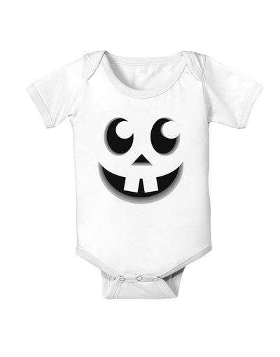 Cute Jack O Lantern Pumpkin Face Baby Romper Bodysuit-Baby Romper-TooLoud-White-06-Months-Davson Sales