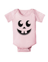 Cute Jack O Lantern Pumpkin Face Baby Romper Bodysuit-Baby Romper-TooLoud-Light-Pink-06-Months-Davson Sales