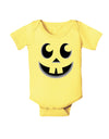 Cute Jack O Lantern Pumpkin Face Baby Romper Bodysuit-Baby Romper-TooLoud-Banana Yellow-06-Months-Davson Sales