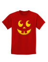 Cute Jack O Lantern Pumpkin Face Childrens Dark T-Shirt-Childrens T-Shirt-TooLoud-Red-X-Small-Davson Sales