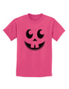 Cute Jack O Lantern Pumpkin Face Childrens T-Shirt-Childrens T-Shirt-TooLoud-Sangria-X-Small-Davson Sales