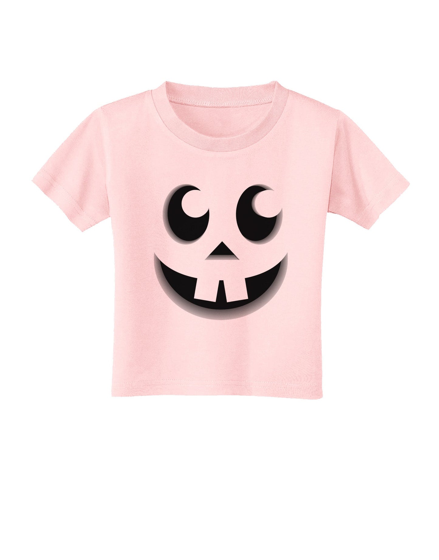 Cute Jack O Lantern Pumpkin Face Toddler T-Shirt-Toddler T-Shirt-TooLoud-Light-Pink-2T-Davson Sales