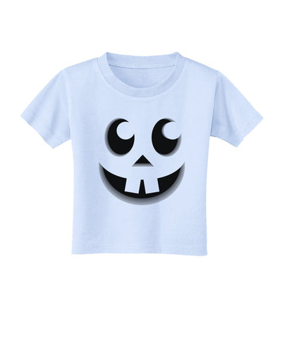 Cute Jack O Lantern Pumpkin Face Toddler T-Shirt-Toddler T-Shirt-TooLoud-Light-Blue-2T-Davson Sales