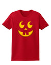 Cute Jack O Lantern Pumpkin Face Womens Dark T-Shirt-TooLoud-Red-X-Small-Davson Sales