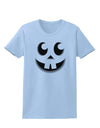 Cute Jack O Lantern Pumpkin Face Womens T-Shirt-Womens T-Shirt-TooLoud-Light-Blue-X-Small-Davson Sales