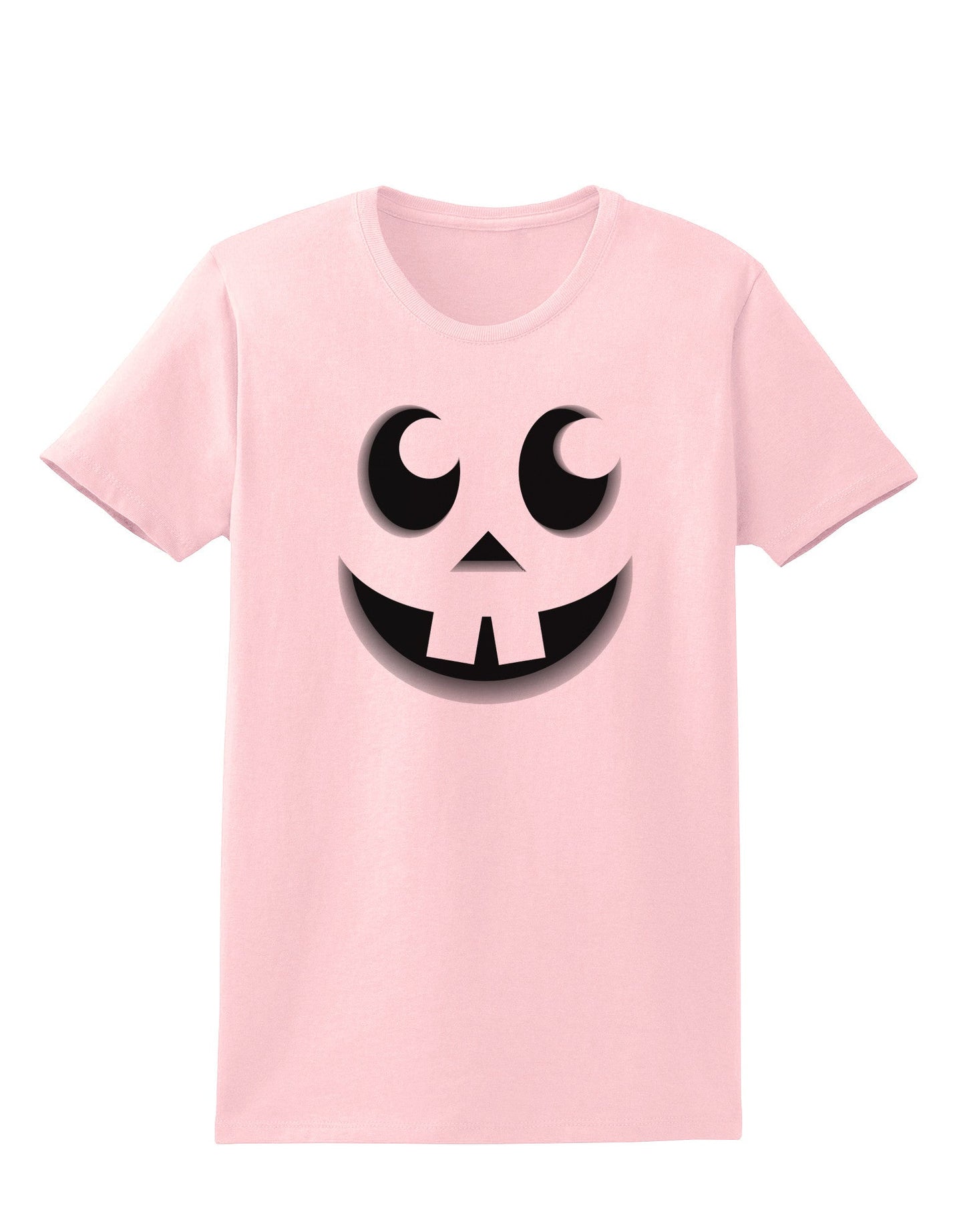Cute Jack O Lantern Pumpkin Face Womens T-Shirt-Womens T-Shirt-TooLoud-PalePink-X-Small-Davson Sales