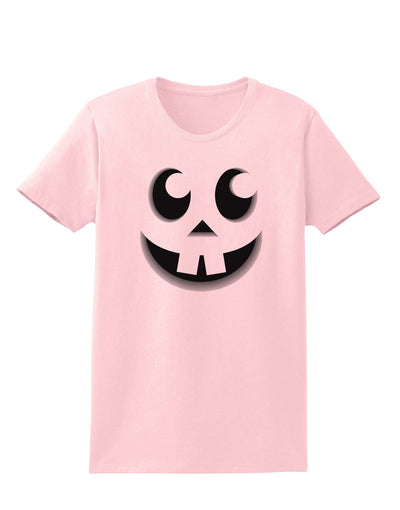 Cute Jack O Lantern Pumpkin Face Womens T-Shirt-Womens T-Shirt-TooLoud-PalePink-X-Small-Davson Sales