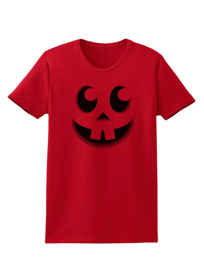 Cute Jack O Lantern Pumpkin Face Womens T-Shirt-Womens T-Shirt-TooLoud-Red-X-Small-Davson Sales