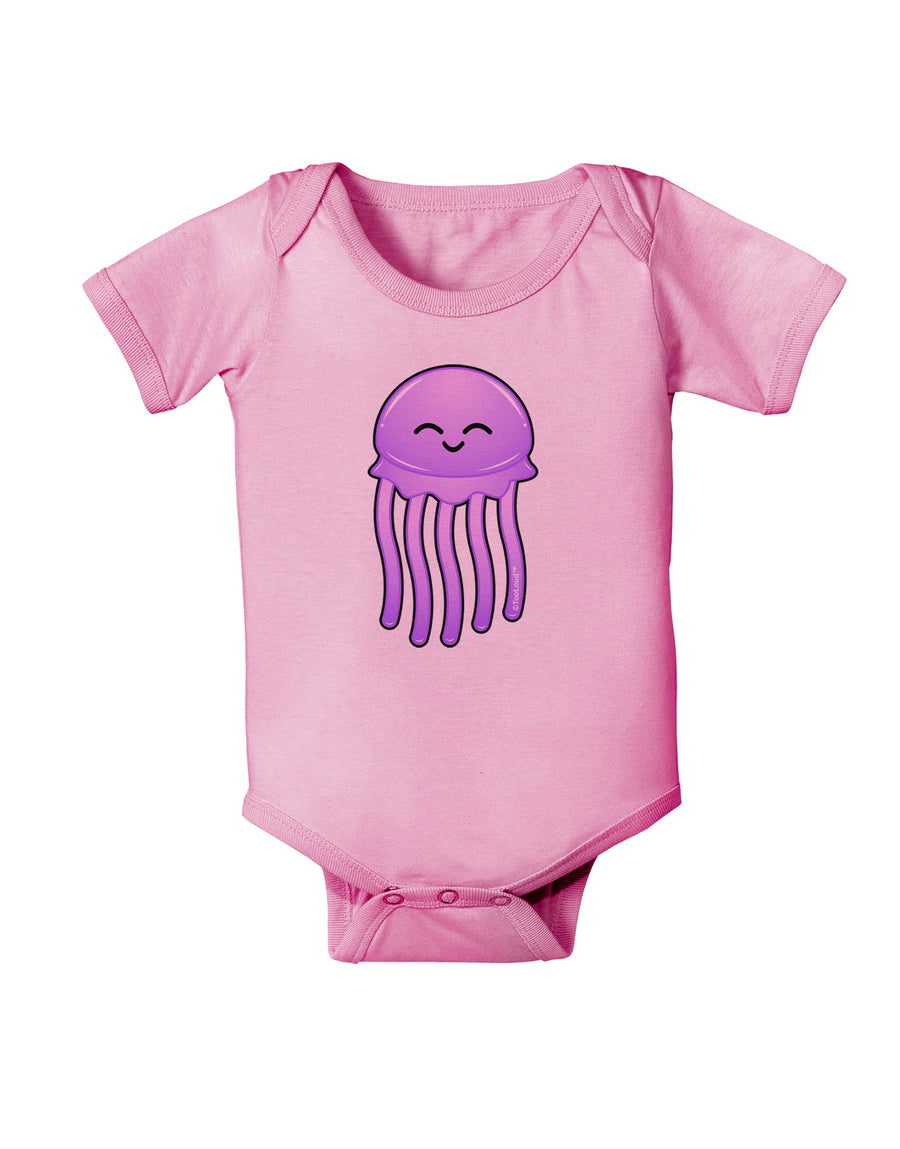 Cute Jellyfish Baby Romper Bodysuit by TooLoud-Baby Romper-TooLoud-White-06-Months-Davson Sales