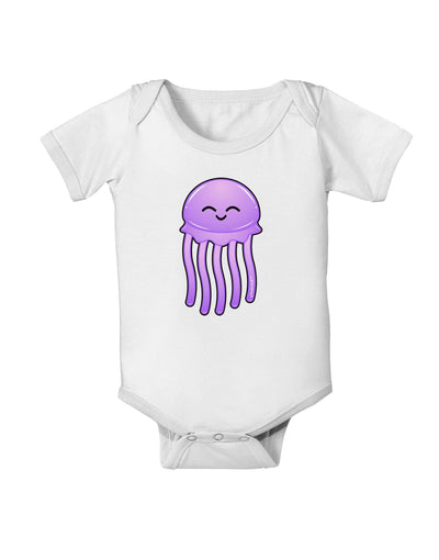 Cute Jellyfish Baby Romper Bodysuit by TooLoud-Baby Romper-TooLoud-White-06-Months-Davson Sales