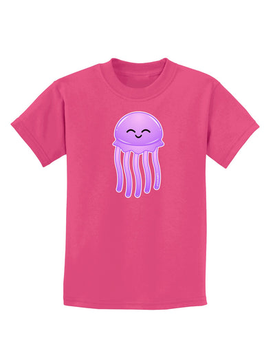 Cute Jellyfish Childrens Dark T-Shirt by TooLoud-Childrens T-Shirt-TooLoud-Sangria-X-Small-Davson Sales