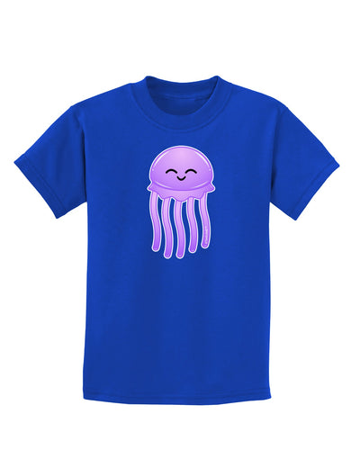 Cute Jellyfish Childrens Dark T-Shirt by TooLoud-Childrens T-Shirt-TooLoud-Royal-Blue-X-Small-Davson Sales