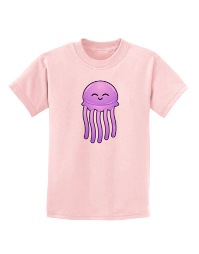 Cute Jellyfish Childrens T-Shirt by TooLoud-Childrens T-Shirt-TooLoud-PalePink-X-Small-Davson Sales