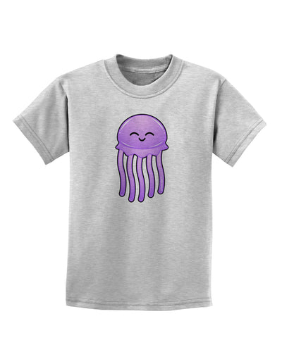 Cute Jellyfish Childrens T-Shirt by TooLoud-Childrens T-Shirt-TooLoud-AshGray-X-Small-Davson Sales