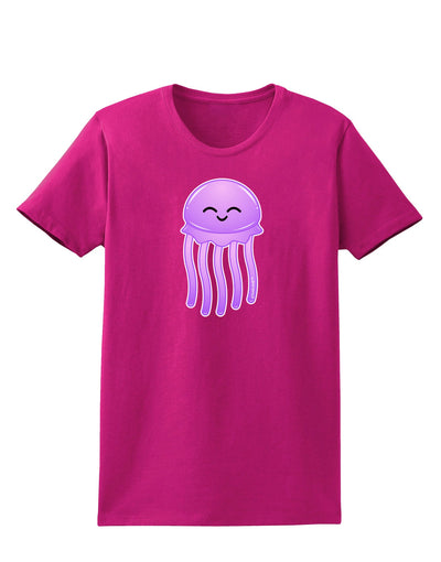 Cute Jellyfish Womens Dark T-Shirt by TooLoud-Womens T-Shirt-TooLoud-Hot-Pink-Small-Davson Sales