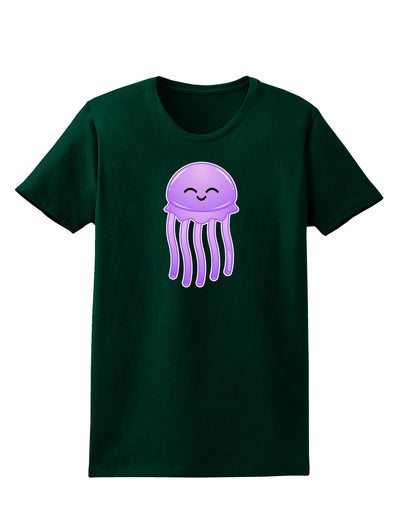 Cute Jellyfish Womens Dark T-Shirt by TooLoud-Womens T-Shirt-TooLoud-Forest-Green-Small-Davson Sales