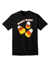 Cute Kawaii Candy Corn Halloween Adult Dark T-Shirt-Mens T-Shirt-TooLoud-Black-Small-Davson Sales