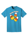 Cute Kawaii Candy Corn Halloween Adult Dark T-Shirt-Mens T-Shirt-TooLoud-Turquoise-Small-Davson Sales