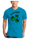 Cute Kawaii Candy Corn Halloween Adult V-Neck T-shirt-Mens V-Neck T-Shirt-TooLoud-Turquoise-Small-Davson Sales