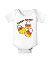 Cute Kawaii Candy Corn Halloween Baby Romper Bodysuit-Baby Romper-TooLoud-White-06-Months-Davson Sales