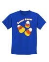 Cute Kawaii Candy Corn Halloween Childrens Dark T-Shirt-Childrens T-Shirt-TooLoud-Royal-Blue-X-Small-Davson Sales