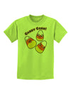 Cute Kawaii Candy Corn Halloween Childrens T-Shirt-Childrens T-Shirt-TooLoud-Lime-Green-X-Small-Davson Sales