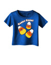 Cute Kawaii Candy Corn Halloween Infant T-Shirt Dark-Infant T-Shirt-TooLoud-Royal-Blue-06-Months-Davson Sales