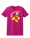 Cute Kawaii Candy Corn Halloween Womens Dark T-Shirt-TooLoud-Hot-Pink-Small-Davson Sales