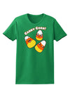 Cute Kawaii Candy Corn Halloween Womens Dark T-Shirt-TooLoud-Kelly-Green-X-Small-Davson Sales