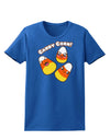 Cute Kawaii Candy Corn Halloween Womens Dark T-Shirt-TooLoud-Royal-Blue-X-Small-Davson Sales