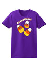 Cute Kawaii Candy Corn Halloween Womens Dark T-Shirt-TooLoud-Purple-X-Small-Davson Sales