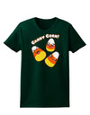 Cute Kawaii Candy Corn Halloween Womens Dark T-Shirt-TooLoud-Forest-Green-Small-Davson Sales