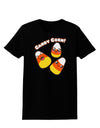 Cute Kawaii Candy Corn Halloween Womens Dark T-Shirt-TooLoud-Black-X-Small-Davson Sales