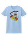 Cute Kawaii Candy Corn Halloween Womens T-Shirt-Womens T-Shirt-TooLoud-Light-Blue-X-Small-Davson Sales