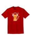 Cute Kitty With Headphones Adult Dark T-Shirt-Mens T-Shirt-TooLoud-Red-Small-Davson Sales