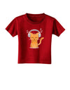 Cute Kitty With Headphones Toddler T-Shirt Dark-Toddler T-Shirt-TooLoud-Red-2T-Davson Sales