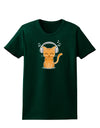 Cute Kitty With Headphones Womens Dark T-Shirt-TooLoud-Forest-Green-Small-Davson Sales