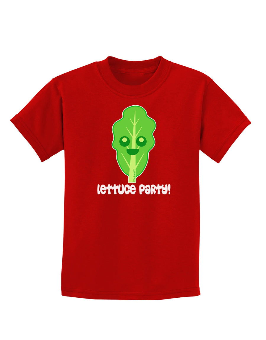 Cute Lettuce - Lettuce Party Childrens Dark T-Shirt by TooLoud-Childrens T-Shirt-TooLoud-Black-X-Small-Davson Sales