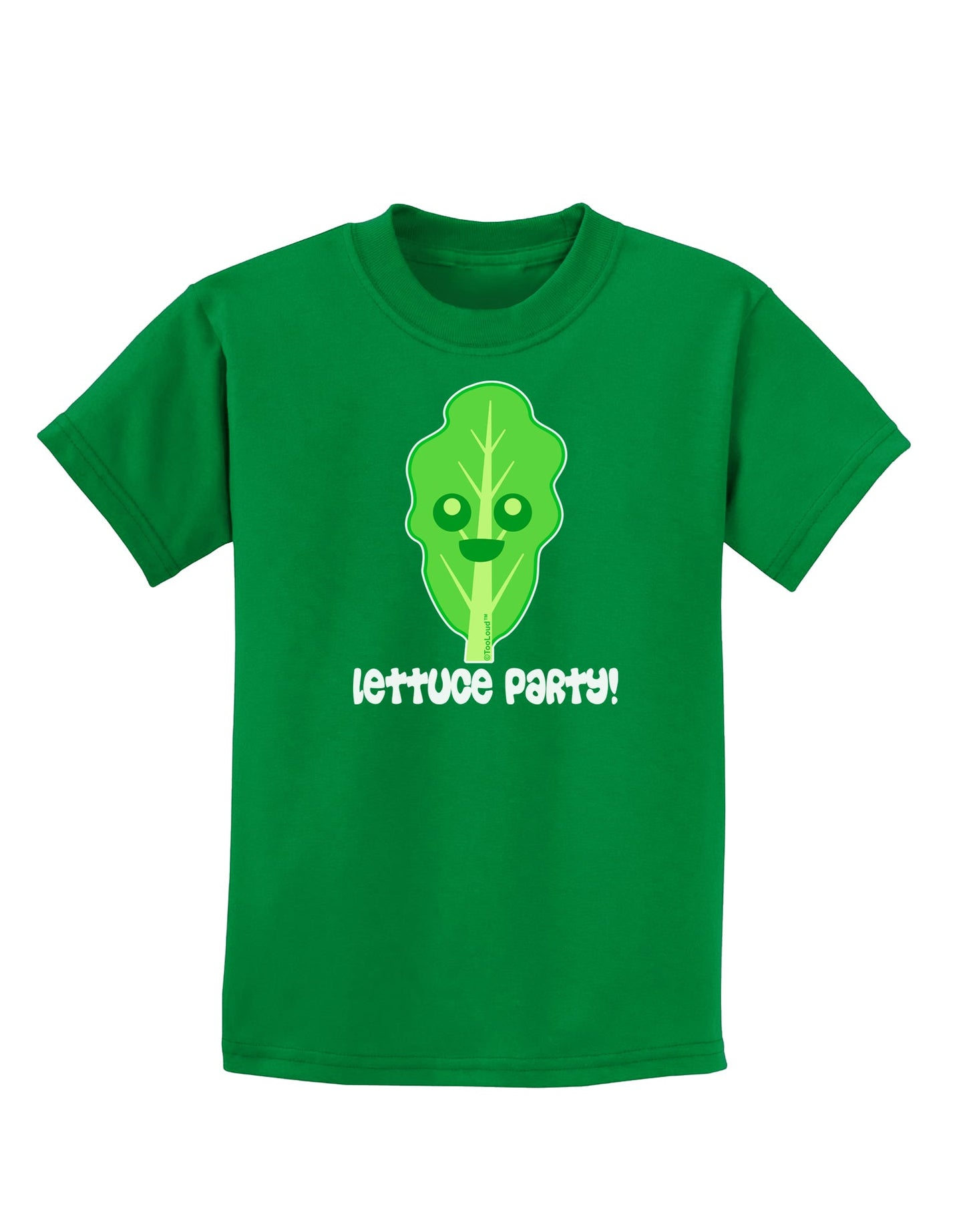 Cute Lettuce - Lettuce Party Childrens Dark T-Shirt by TooLoud-Childrens T-Shirt-TooLoud-Kelly-Green-X-Small-Davson Sales