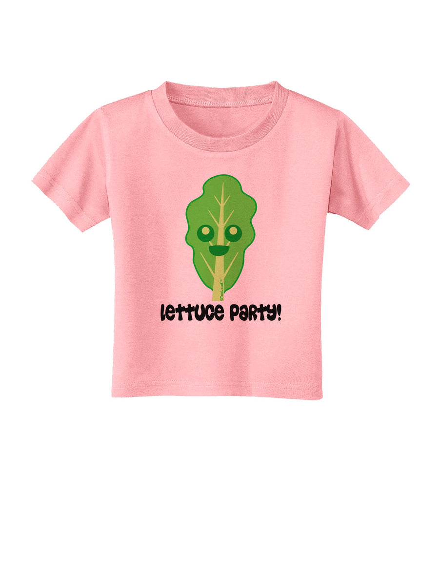 Cute Lettuce - Lettuce Party Toddler T-Shirt by TooLoud-Toddler T-Shirt-TooLoud-White-2T-Davson Sales