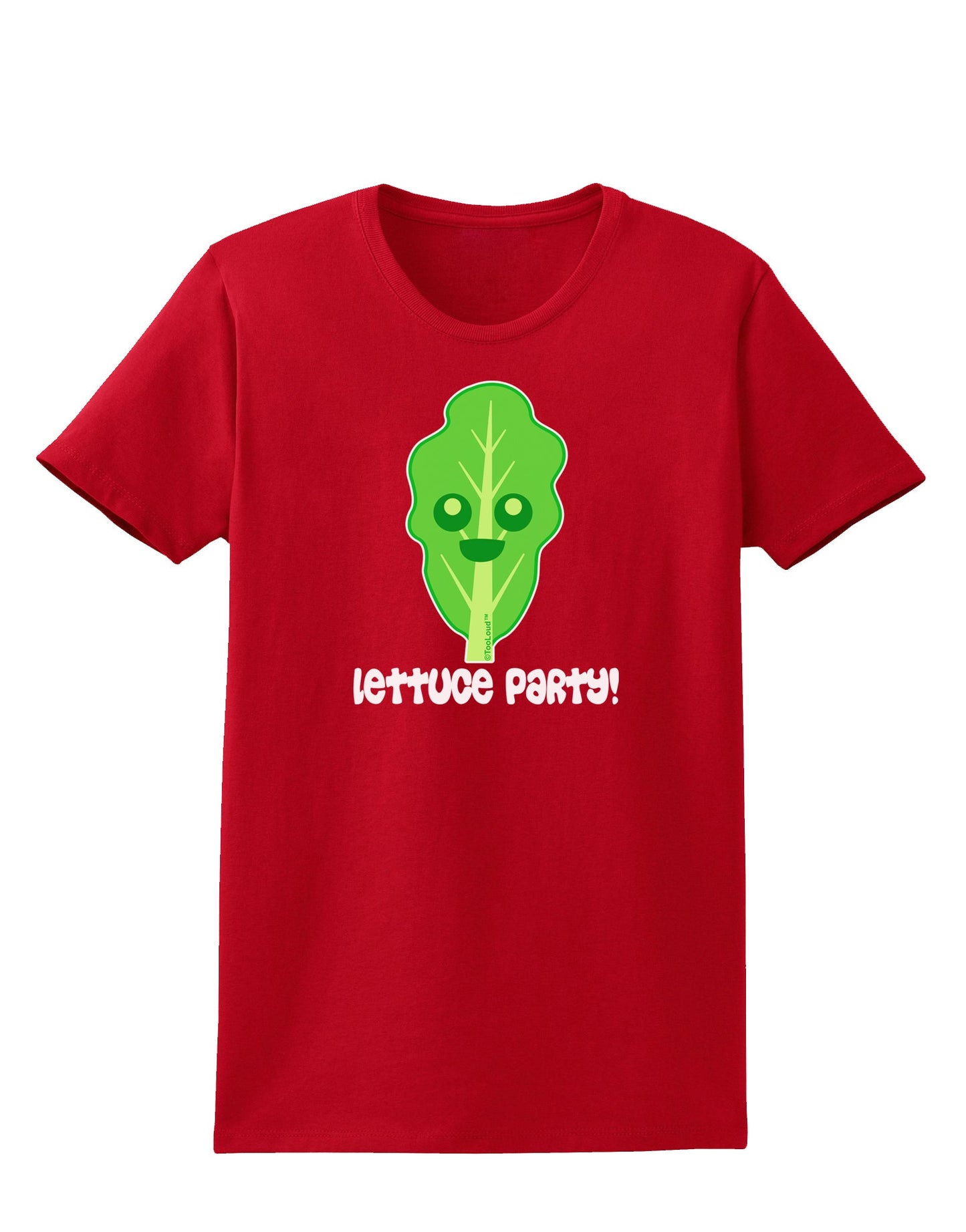 Cute Lettuce - Lettuce Party Womens Dark T-Shirt by TooLoud-Womens T-Shirt-TooLoud-Red-X-Small-Davson Sales