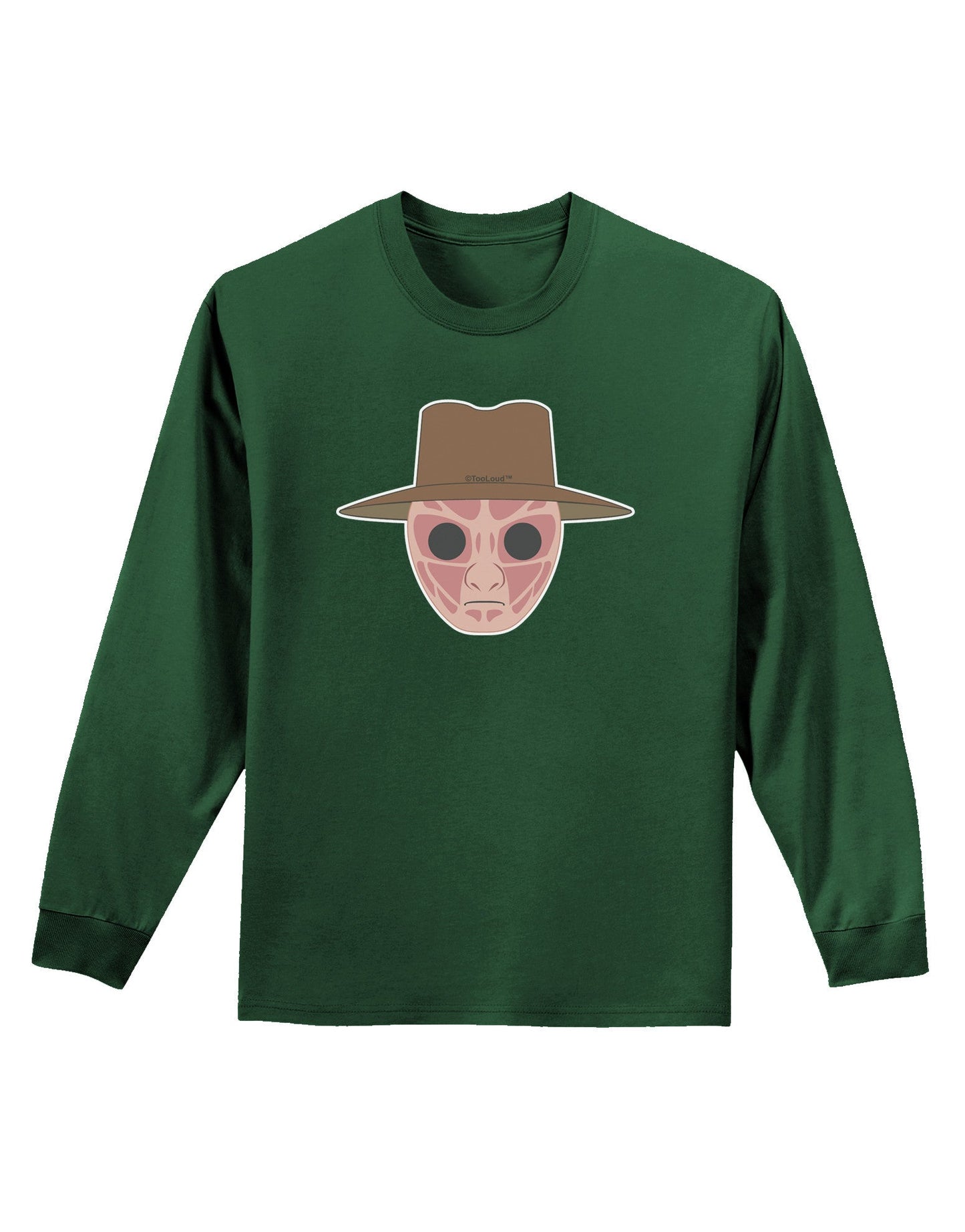 Cute Lil Monster 2 Adult Long Sleeve Dark T-Shirt-TooLoud-Dark-Green-Small-Davson Sales