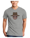 Cute Lil Monster 2 Adult V-Neck T-shirt-Mens V-Neck T-Shirt-TooLoud-HeatherGray-Small-Davson Sales