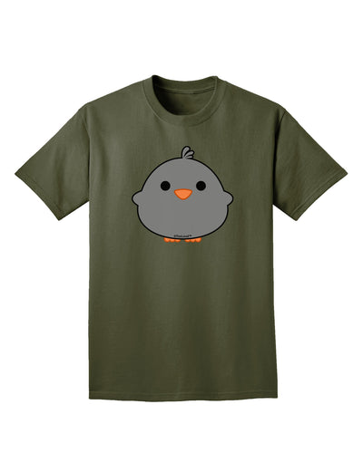 Cute Little Chick - Black Adult Dark T-Shirt by TooLoud-Mens T-Shirt-TooLoud-Military-Green-Small-Davson Sales